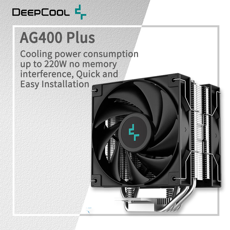 Cpu Heatsink - DEEPCOOL AG400 4 Isı borusu Çift