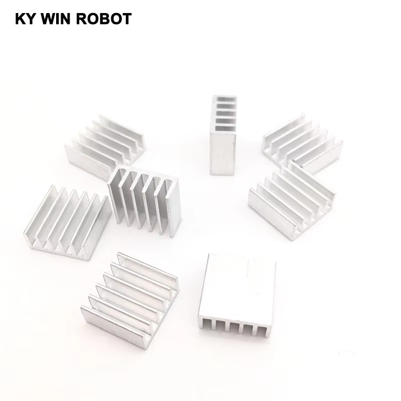Heatsink - 50 adet, 14x14x6 mm boyutlarında, ekstrüde
