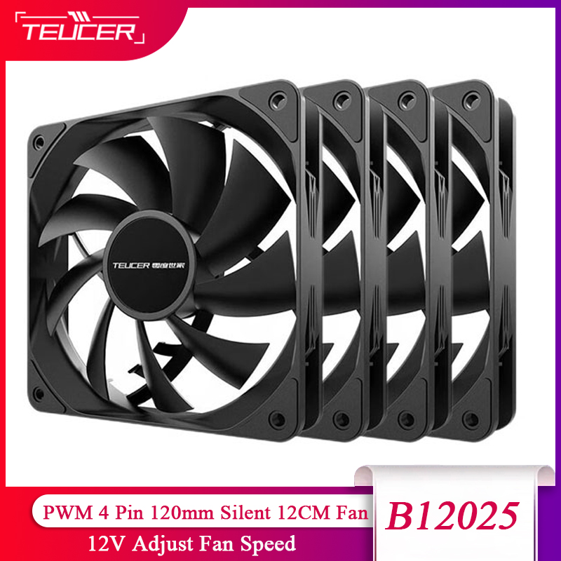 Gpu Cooler - TEUCER PC bilgisayar kasası Fanı PWM